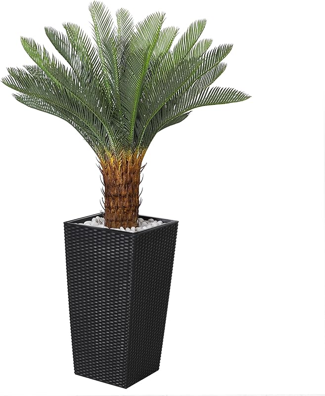 Jocoevol Artificial Decorative Tropical Authentic Patio Porch Decor(Black)